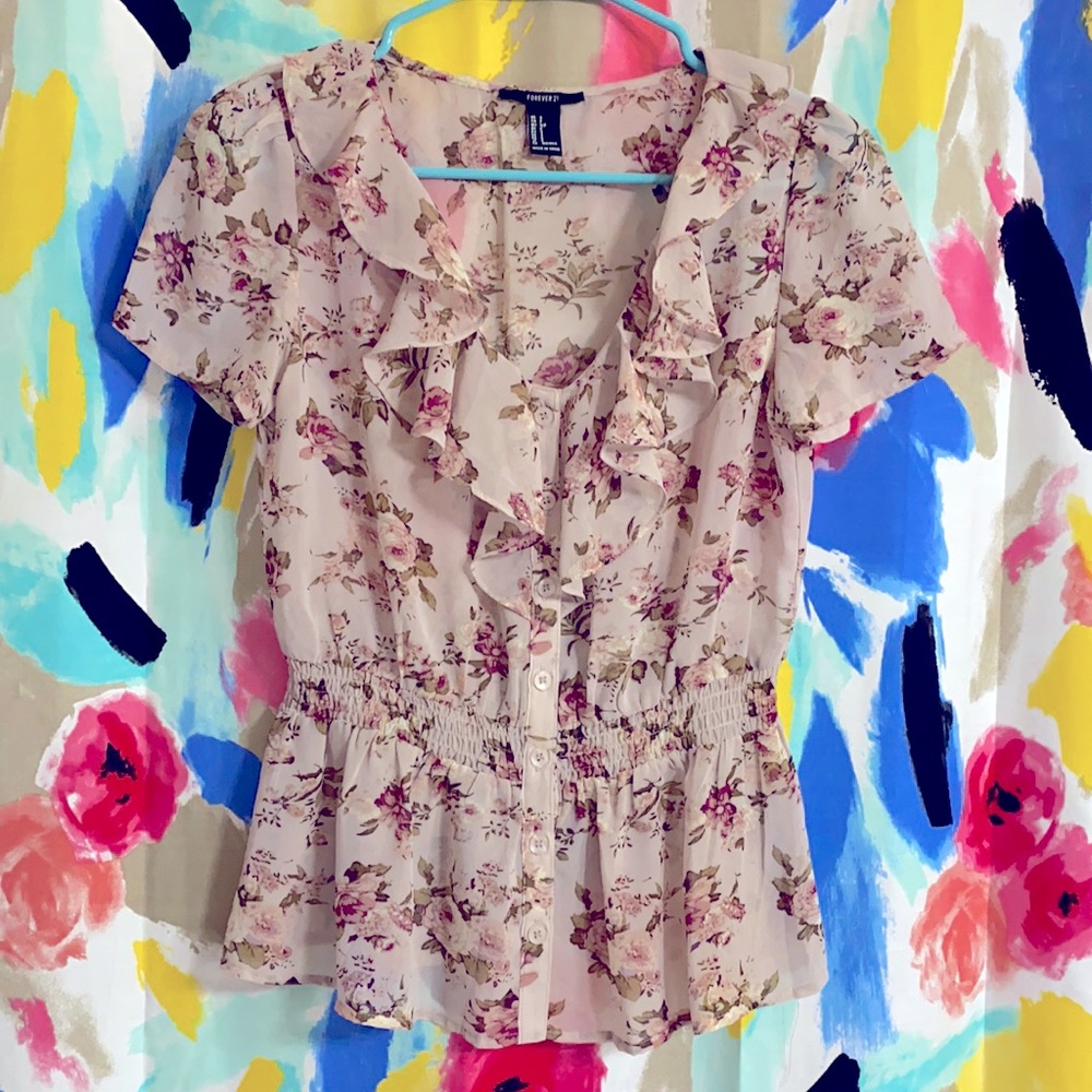 Summer pink blouse